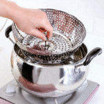 Folding Mesh Steamer Basket Steel