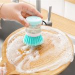 Liquid Press Dish Cleaning Brush – Multifunction Kitchen Cleaning Tool