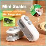 Mini USB Rechargeable Bag Sealer – 2 in 1 Portable Heat Sealing Machine with Cutter